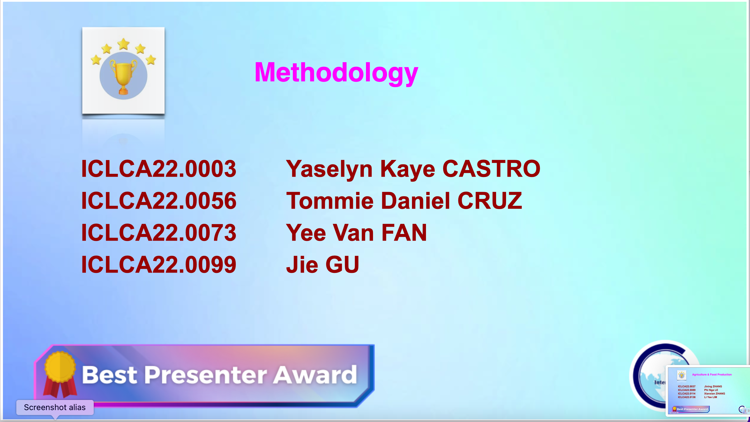 Best Presenter Methodology