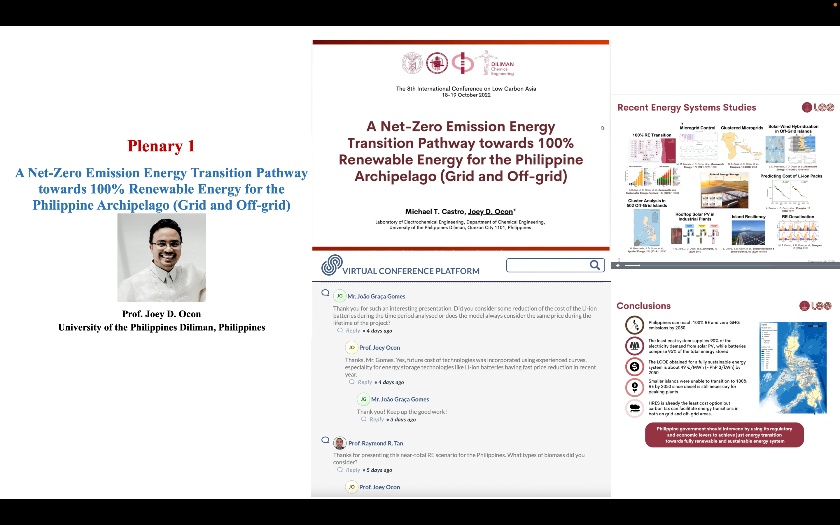 Plenary 1 Prof Joey Ocon